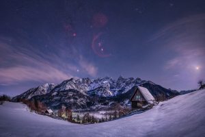 Mountains, Moon and Stars